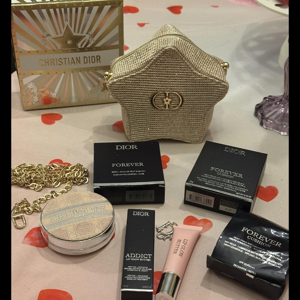 Authentic Dior Makeup Bundle With Star Cosmetic Case